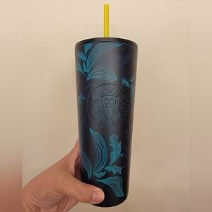 NWT Starbucks 2022 Floral Stainless Steel Venti Tumbler Cup